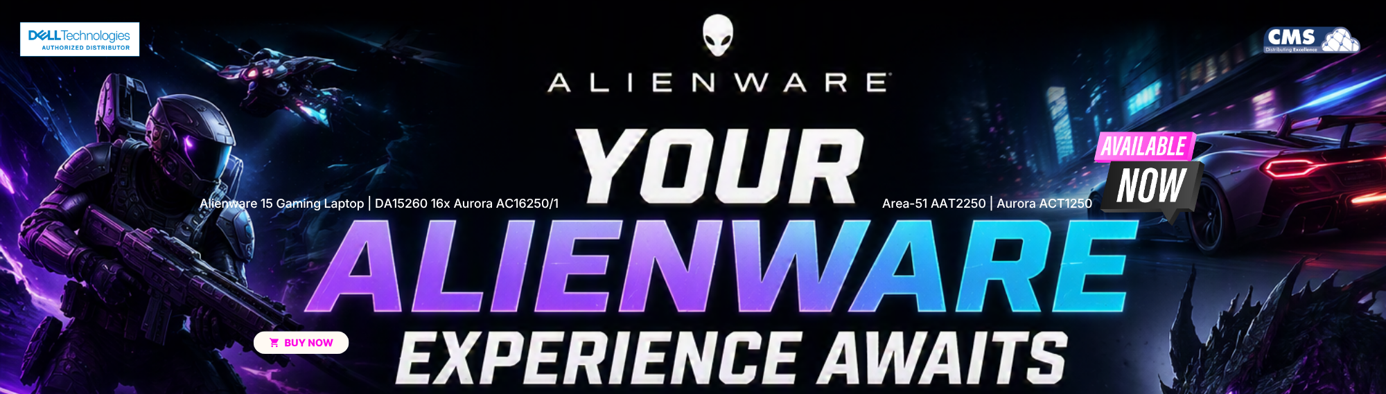 באנר לאתר ALIENWARE