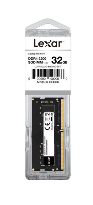 Lexar SODIMM 32GB DDR4 3200Mhz 260pin 1.2V Blister Pack