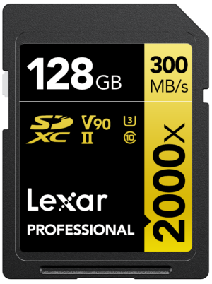 Lexar Professional 2000x 128GB SDHC™ UHS-II C10 V90 U3