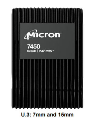 Micron 7450 MAX 800GB NVMe U.3 (15mm) Non-SED Enterprise SSD [Single Pack]