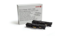 אריזת זוג ל- Xerox 3020/3025 Std-Capacity Print Cartridge