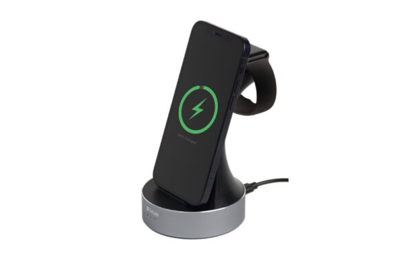 Verbatim Aluminium 2-in-1 Qi MFi Wireless + Apple Watch Charger