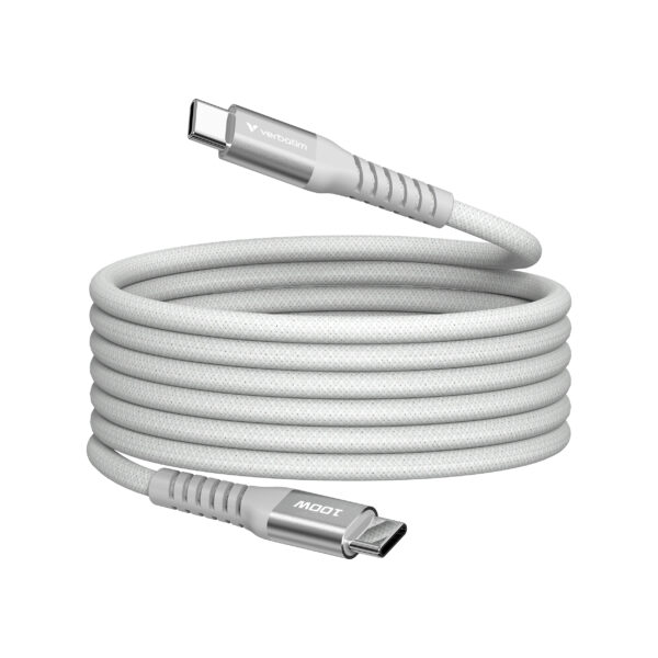 VERBATIM SYNC&CHARGE USB C TO USB C 100W MAGNETIC 1.2M-GREY