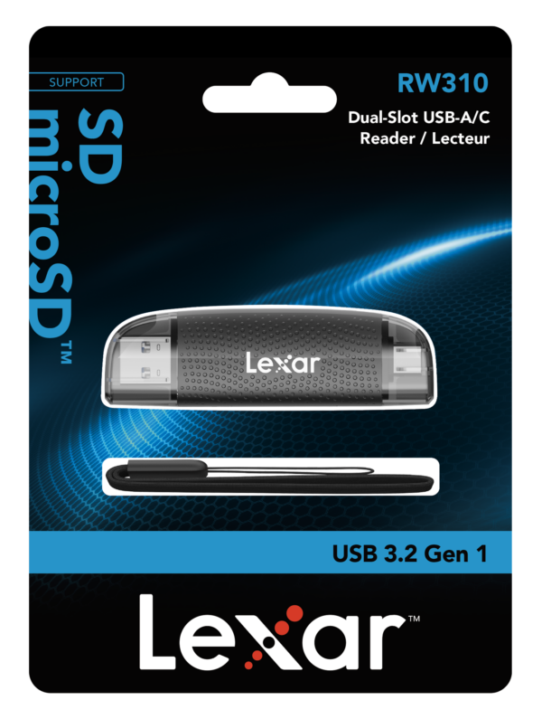 Lexar Dual Slot USB-A/C microSD USB3.1 Reader