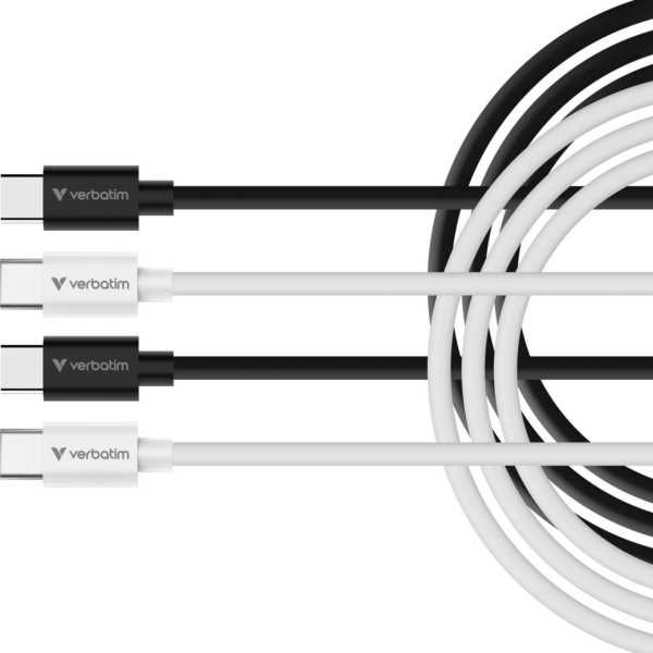 VERBATIM SYNC&CHARGE USB C TO USB C 60W 1M - מארז זוגי