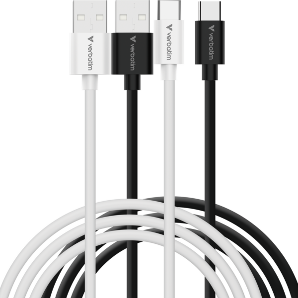 VERBATIM SYNC&CHARGE USB A TO USB C 1M - מארז זוגי